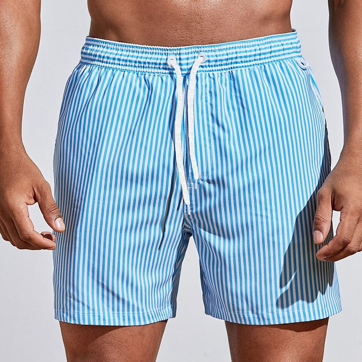 Short de bain rayé à cordon pour homme | Été 1