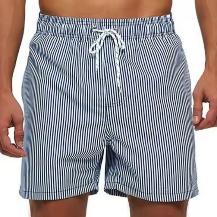Short de bain rayé à cordon pour homme | Été 5