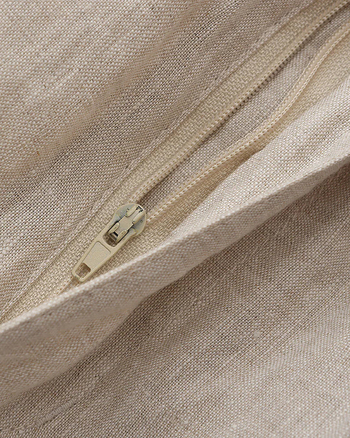 Short en lin pour homme | Taille élastiquée avec cordon de serrage et poche zippée 4