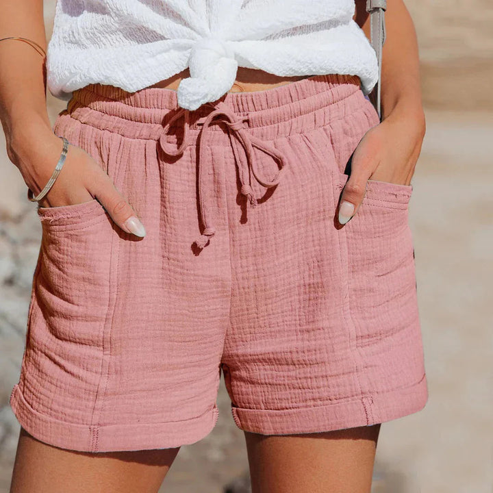 Shorts pour femmes | Taille élastique avec cordon de serrage, coupe ample 2