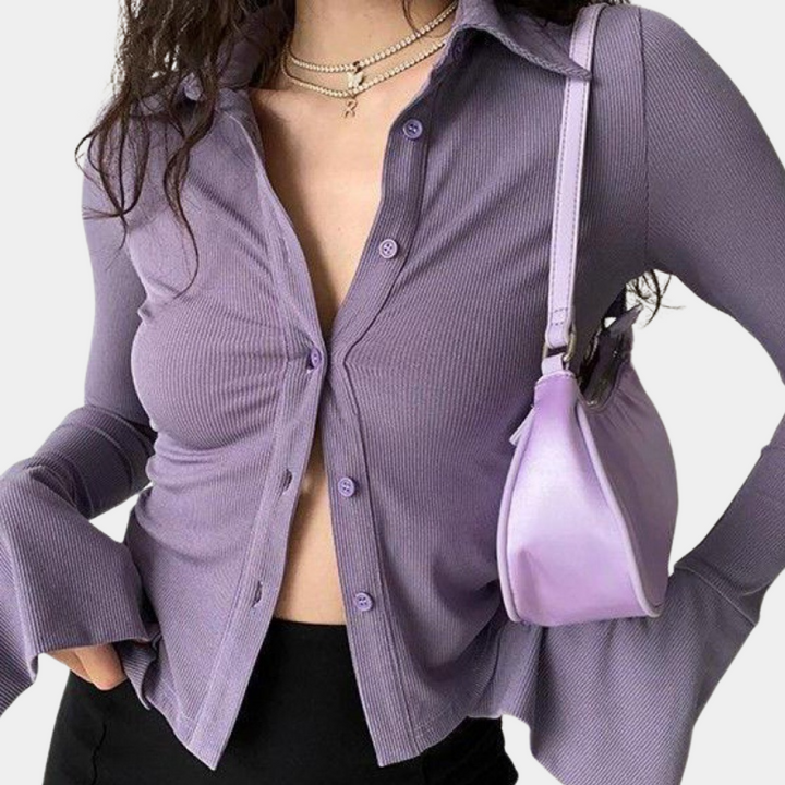 Solaria | Chemise à manches longues pour femme coupe ajustée | Moderne 3