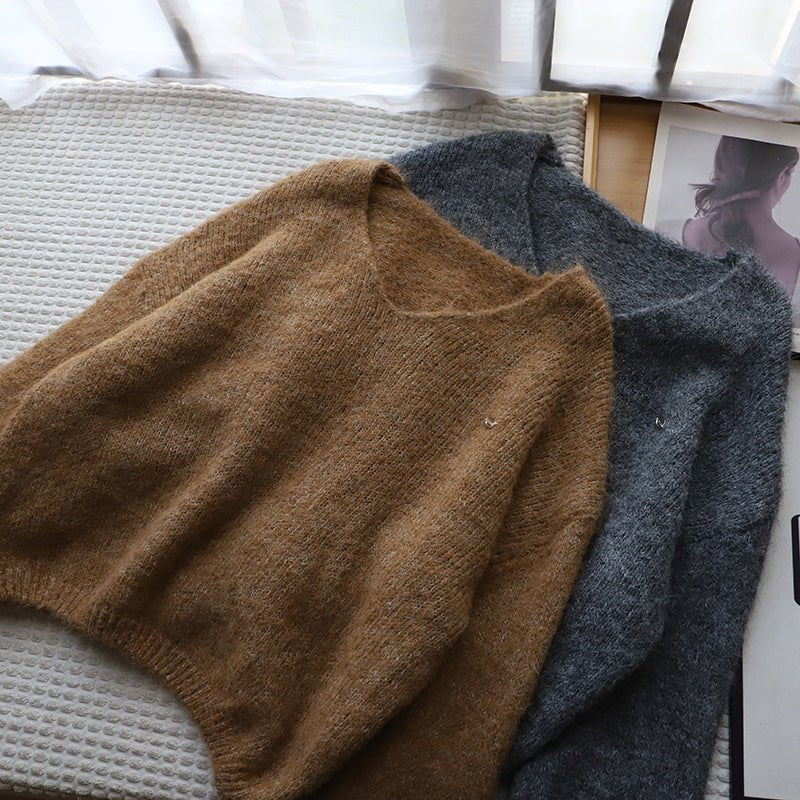 Solea Pull Femme | Col V, Maille Douce, Coupe Carrée 1