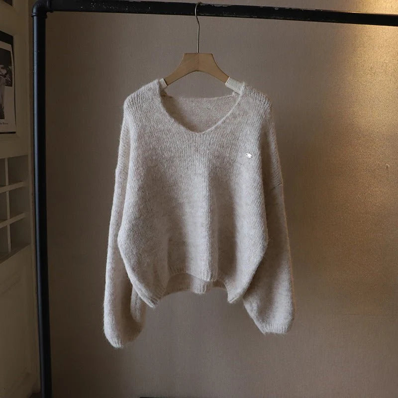 Solea Pull Femme | Col V, Maille Douce, Coupe Carrée 3