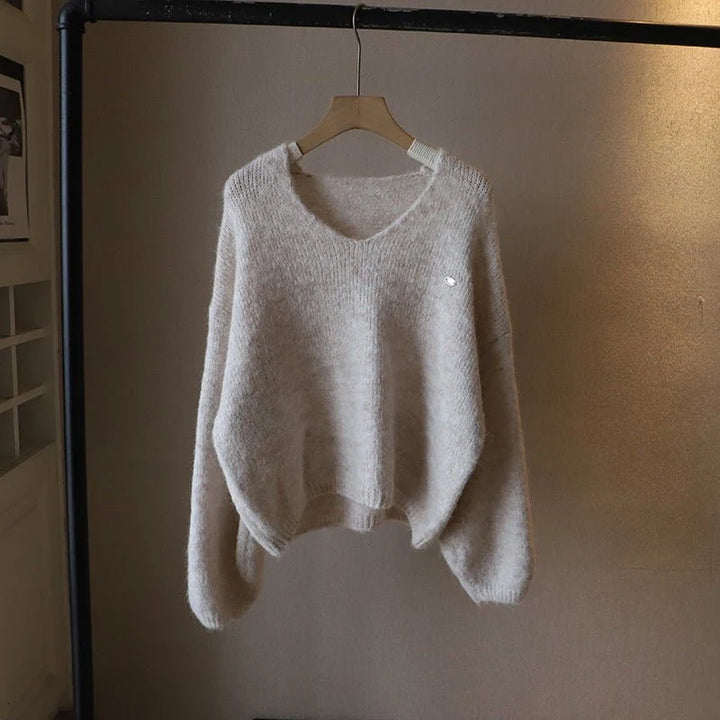 Solea Pull Femme | Col V, Maille Douce, Coupe Carrée 3
