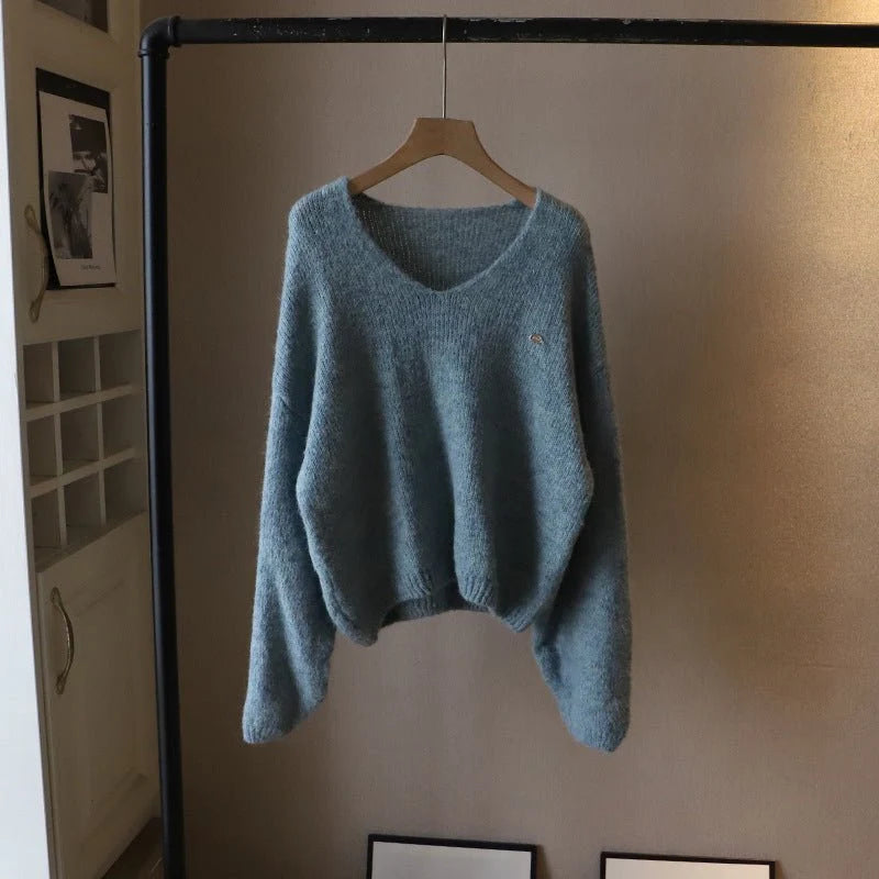 Solea Pull Femme | Col V, Maille Douce, Coupe Carrée 4