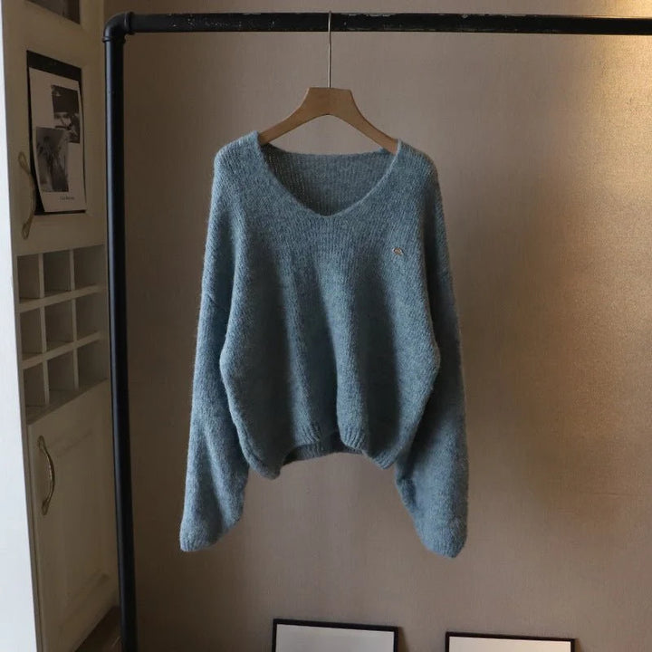Solea Pull Femme | Col V, Maille Douce, Coupe Carrée 4