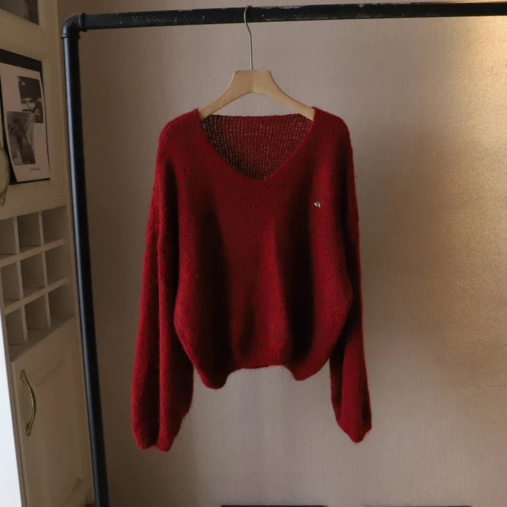 Solea Pull Femme | Col V, Maille Douce, Coupe Carrée 6