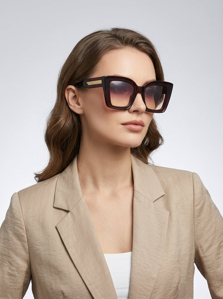 Soléva | Lunettes de soleil oversize carrées 7