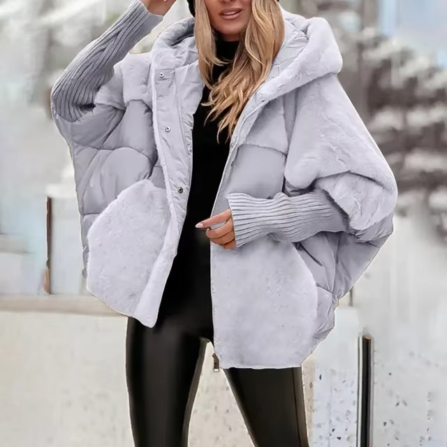 Manteau pour femme | Veste d’hiver en fausse fourrure avec coupe ample