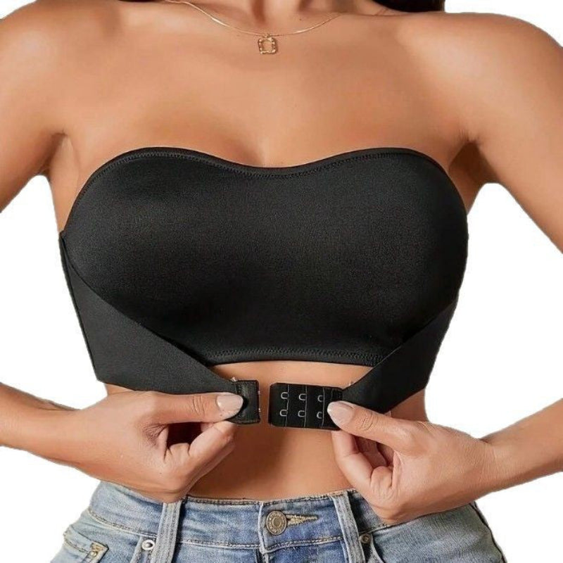 Soutien-gorge bandeau gainant sans bretelles avec fermeture sécurisée 0