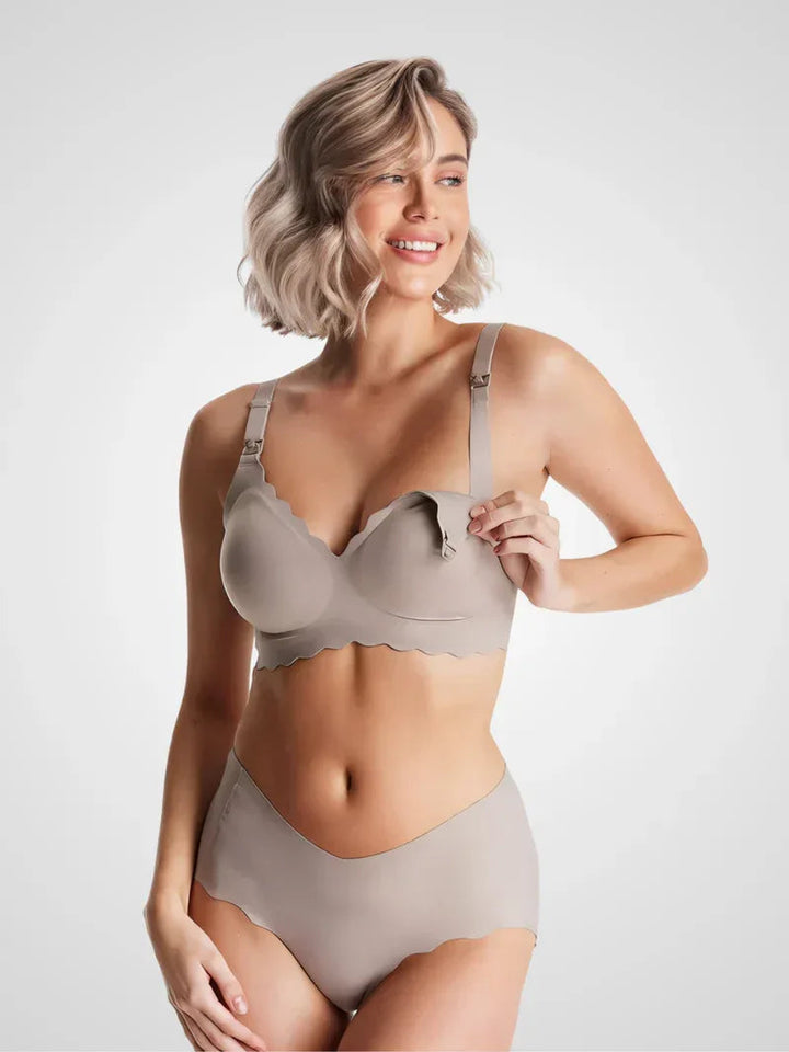 Soutien-gorge d'allaitement sans coutures – Confort au quotidien et allaitement facile 0