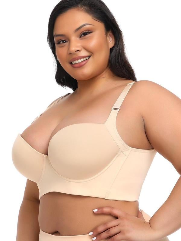 Soutien-gorge grande taille maintien optimal été respirant sans armatures nylon 1
