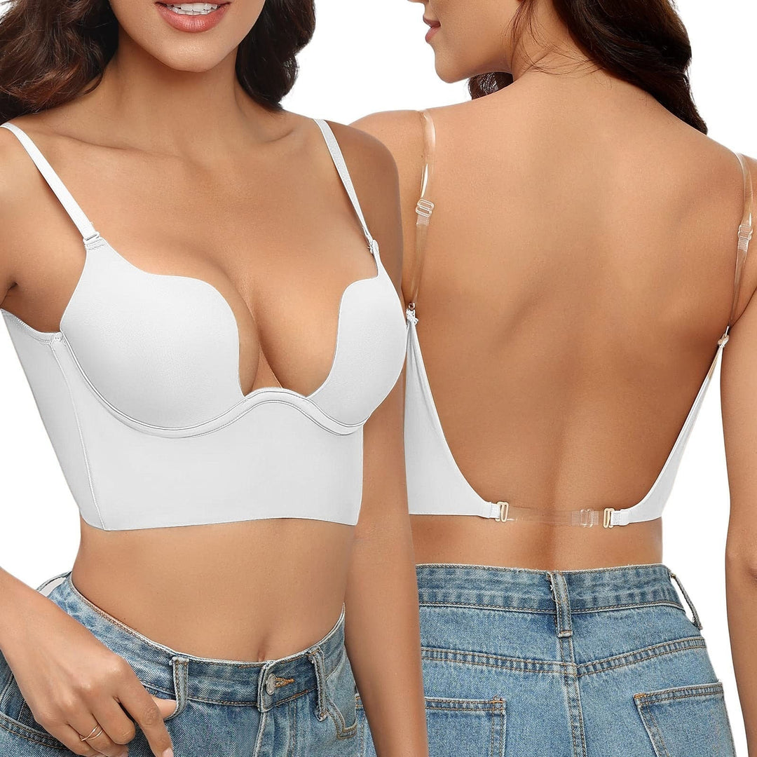 Soutien-gorge push-up invisible à dos échancré pour un ajustement parfait 1