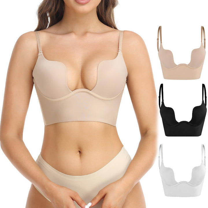 Soutien-gorge push-up invisible à dos échancré pour un ajustement parfait 2