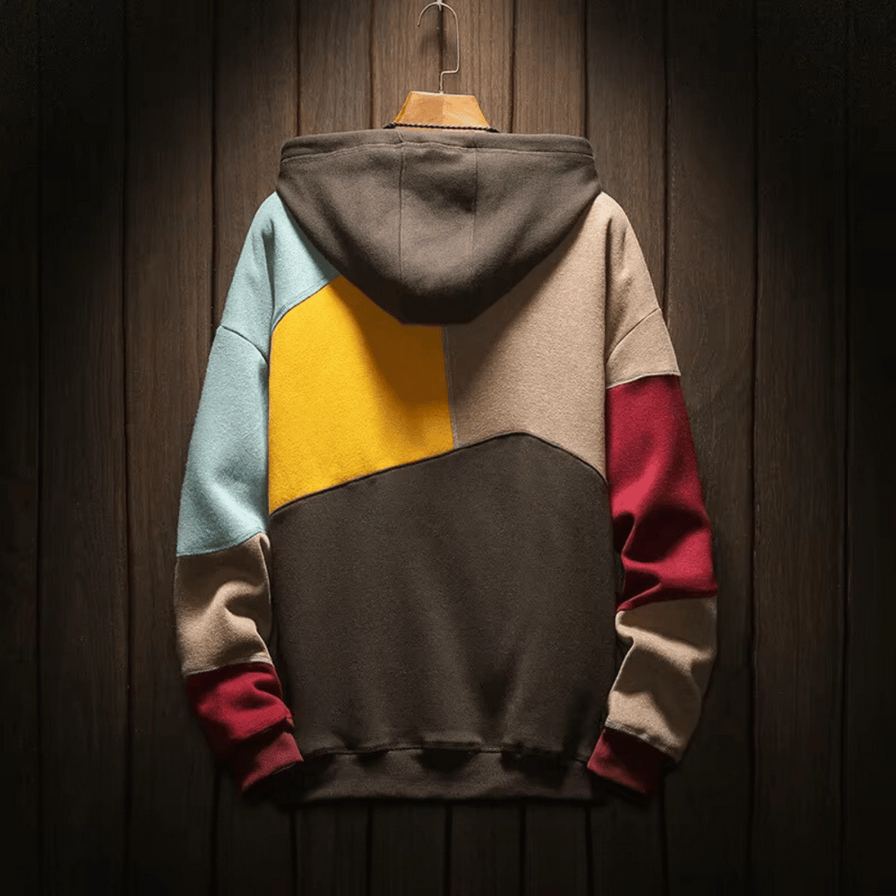 Sweat-shirt homme | Coupe ample, ourlet droit, capuche à enfiler 1