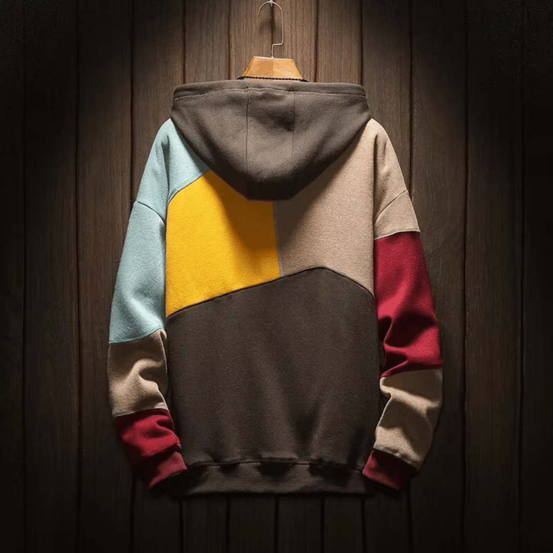Sweat-shirt homme | Coupe ample, ourlet droit, capuche à enfiler 1