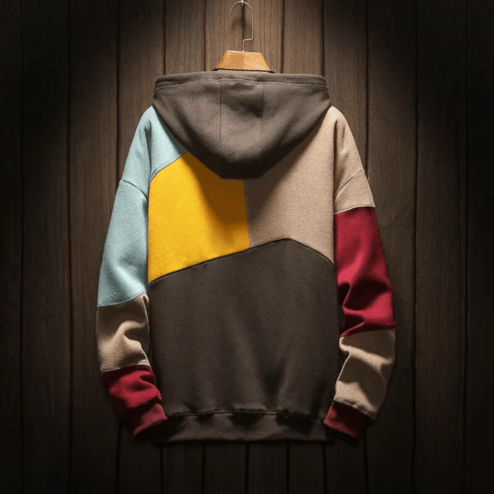 Sweat-shirt homme | Coupe ample, ourlet droit, capuche à enfiler 1