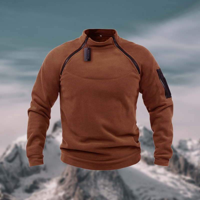 Sweat-shirt polaire pour homme | Vêtements d'extérieur coupe-vent 1