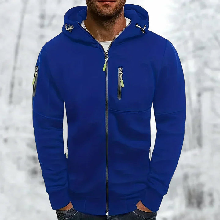 Sweat à capuche homme | Fermeture éclair intégrale avec capuche et poches 1