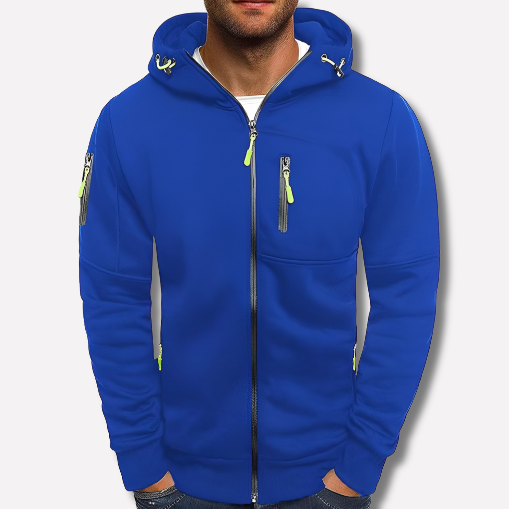 Sweat à capuche homme | Fermeture éclair intégrale avec capuche et poches 2