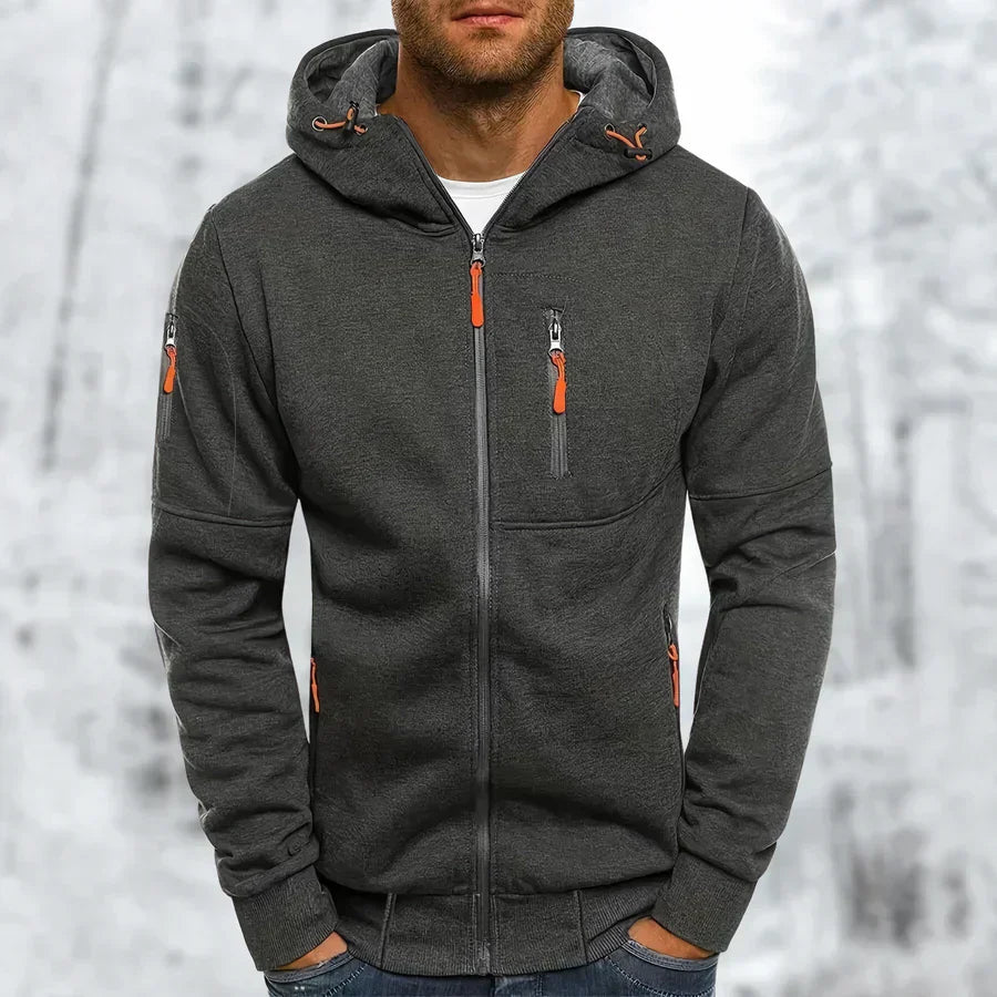 Sweat à capuche homme | Fermeture éclair intégrale avec capuche et poches 9