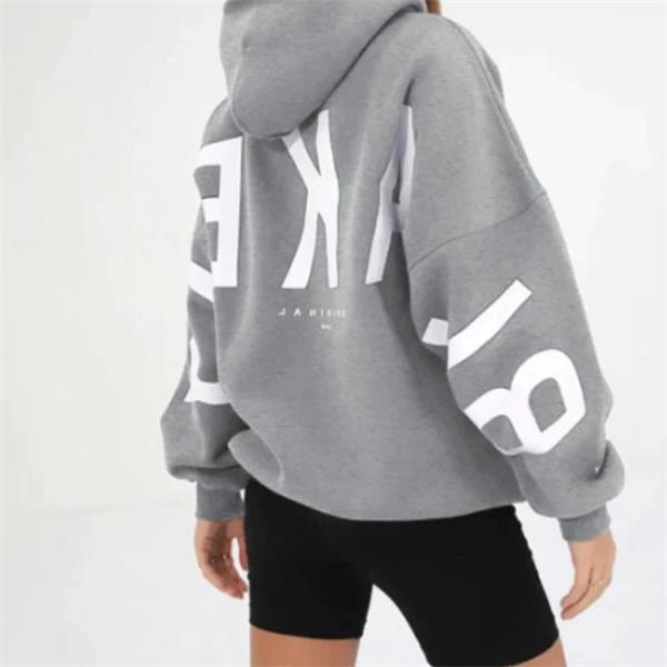 Sweat a capuche femme coupe oversize manches longues quotidien