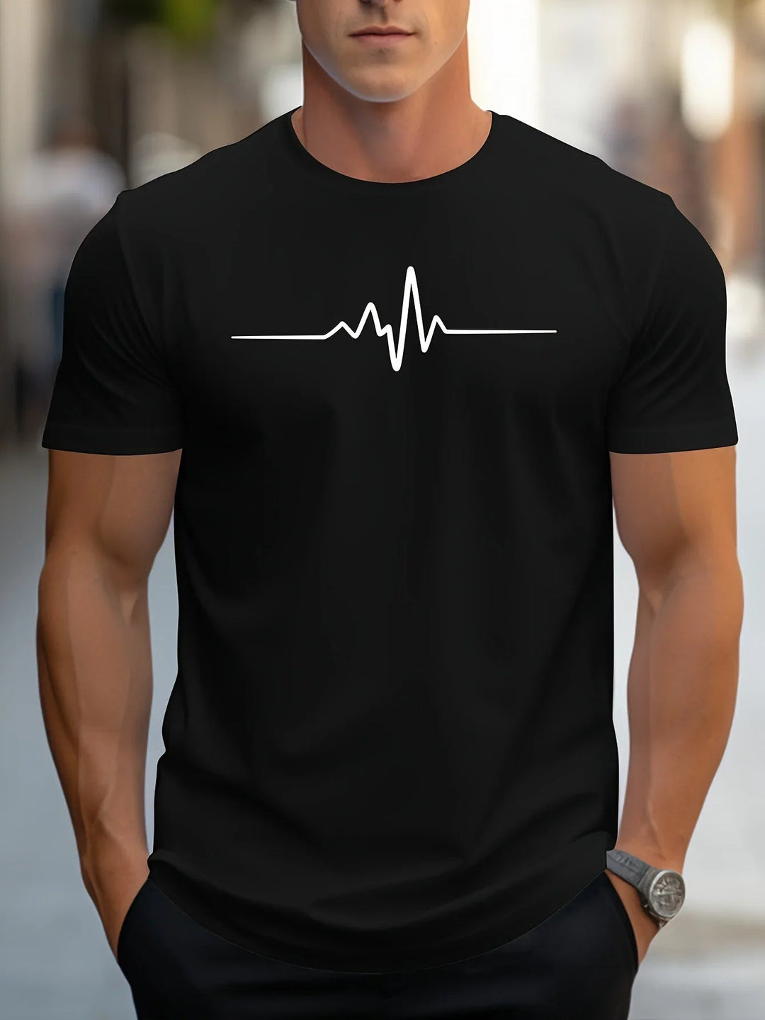 T-shirt homme | Coupe ajustée, manches courtes 1