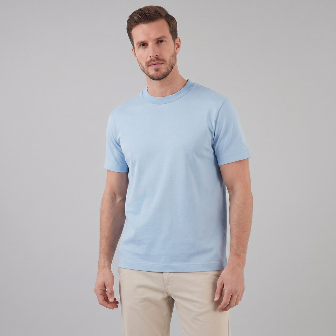 T-shirt homme à col rond | Coupe classique et manches courtes 1