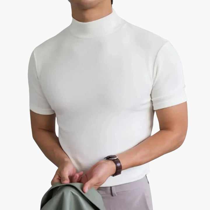 T-shirt pour homme à col montant et manches courtes 3