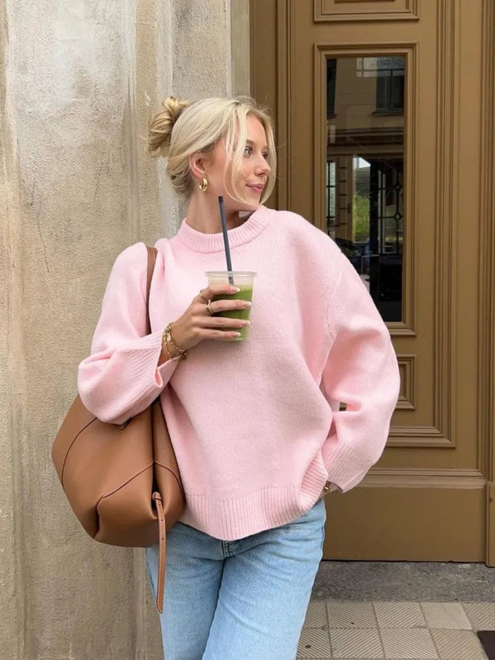 Tessa | Pull col rond femme | Chaud, polyvalent et élégant 0