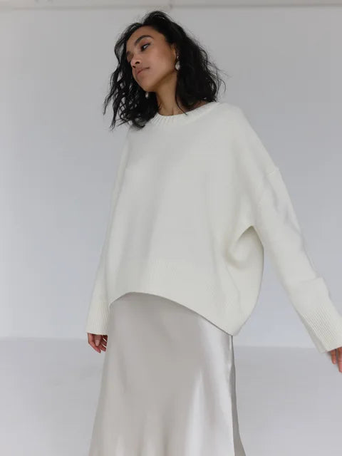 Tessa | Pull col rond femme | Chaud, polyvalent et élégant 3