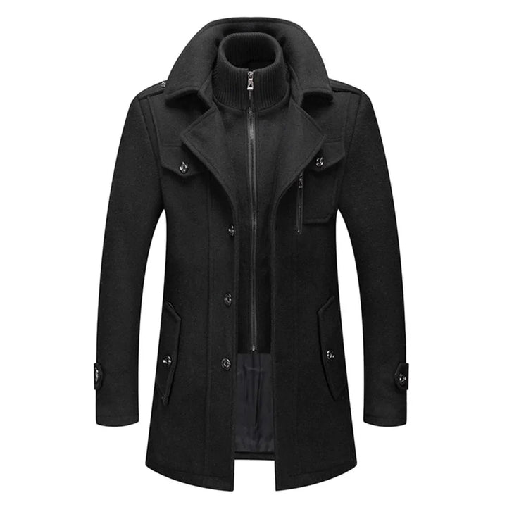 Thierry | Manteau d'Hiver Deux Pièces en Mélange de Laine pour Homme 0