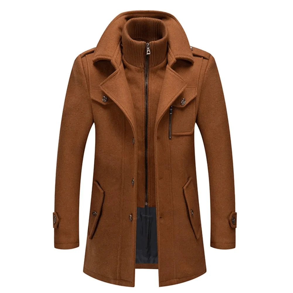 Thierry | Manteau d'Hiver Deux Pièces en Mélange de Laine pour Homme 3