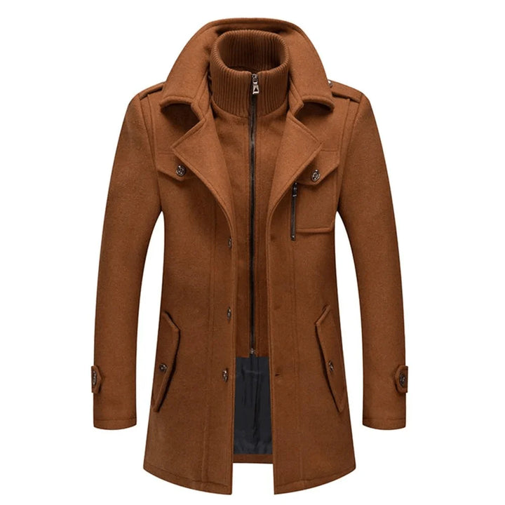 Thierry | Manteau d'Hiver Deux Pièces en Mélange de Laine pour Homme 3