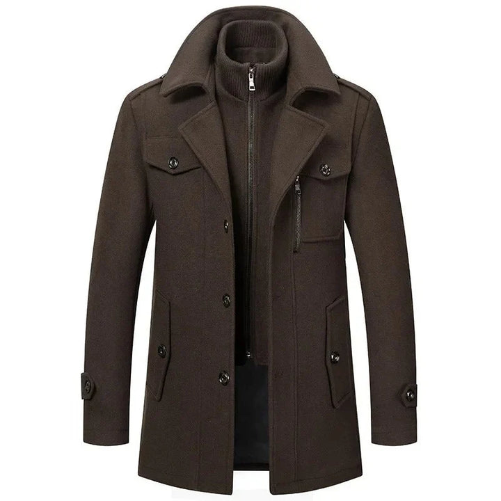 Thierry | Manteau d'Hiver Deux Pièces en Mélange de Laine pour Homme 5