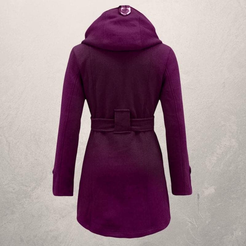 Trench-coat ajusté pour femme | Manteau ceinturé polyvalent hiver