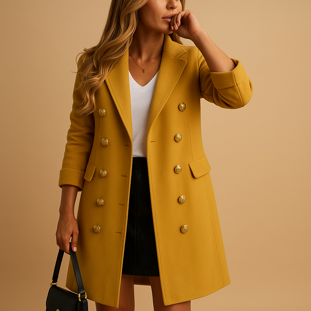 Trench-coat pour femme | Trench long avec ceinture et fermeture avant