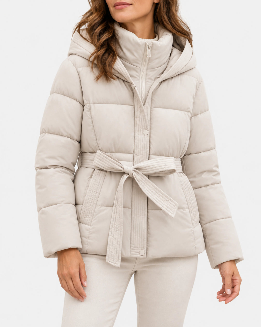 Vela Veste Matelassée | Capuche Ajustable, Ceinture à Nouer 1