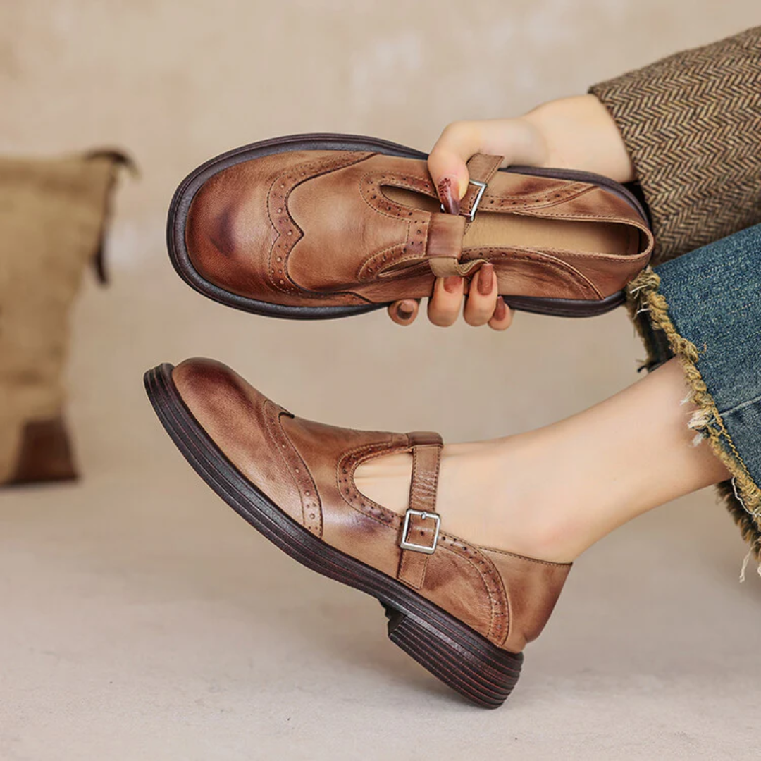 Velda | Élégantes Mary Janes en cuir 2