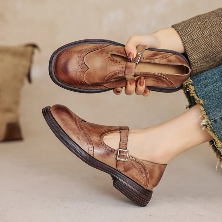 Velda | Élégantes Mary Janes en cuir 2