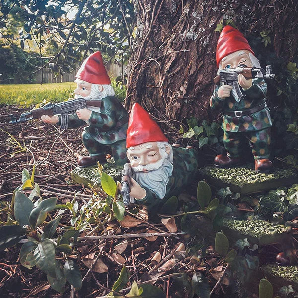 Gnomes de jardin gardiens