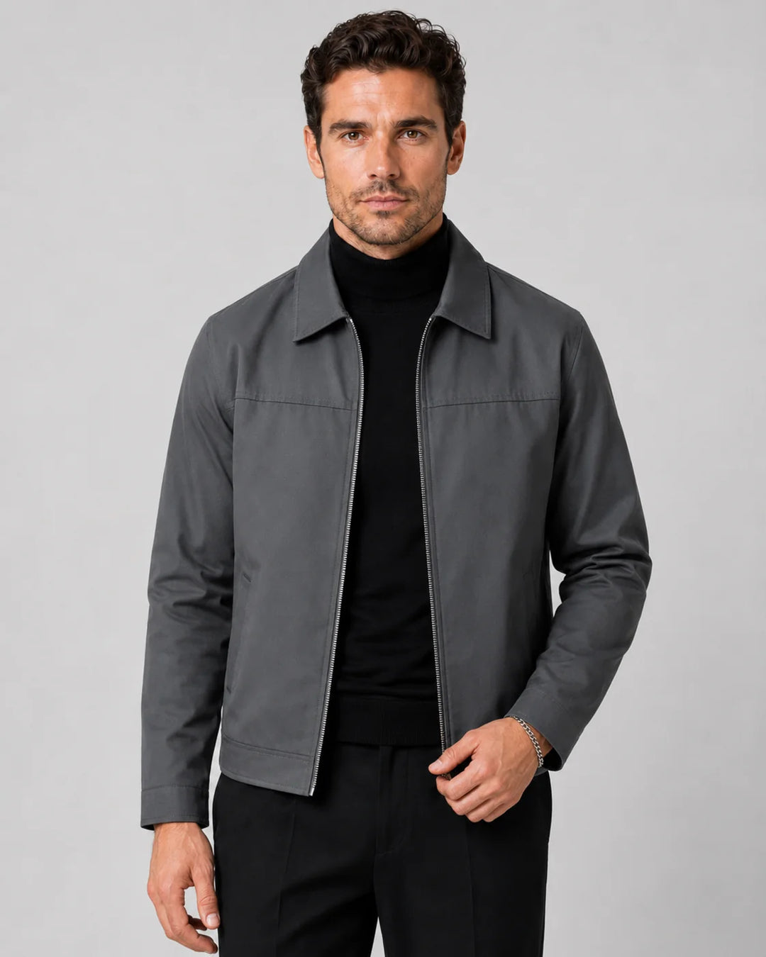 Veste Harrington col chemise à zip pour homme 0
