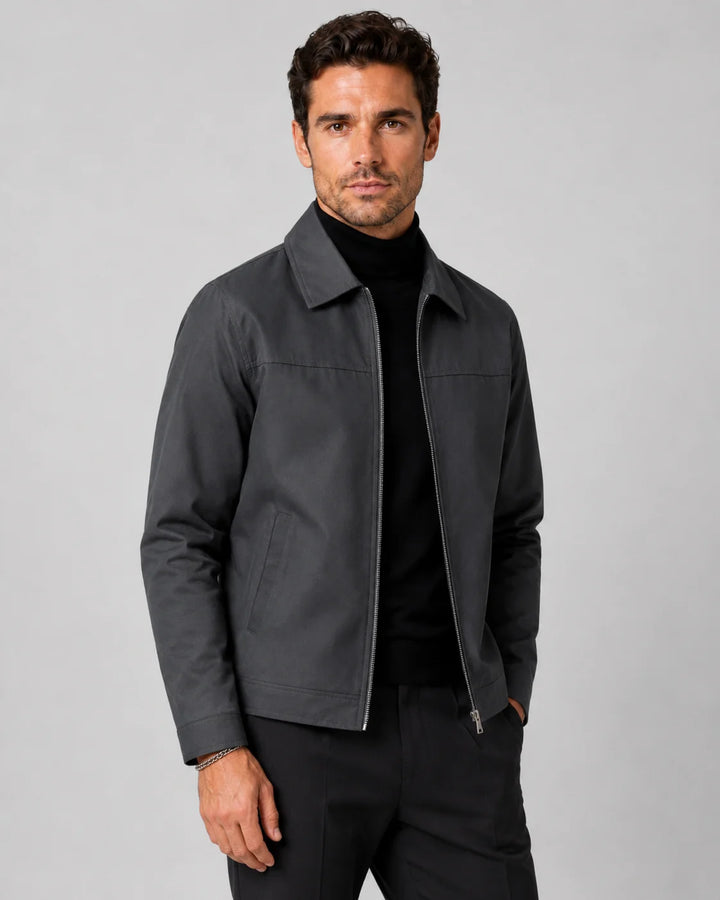 Veste Harrington col chemise à zip pour homme 3
