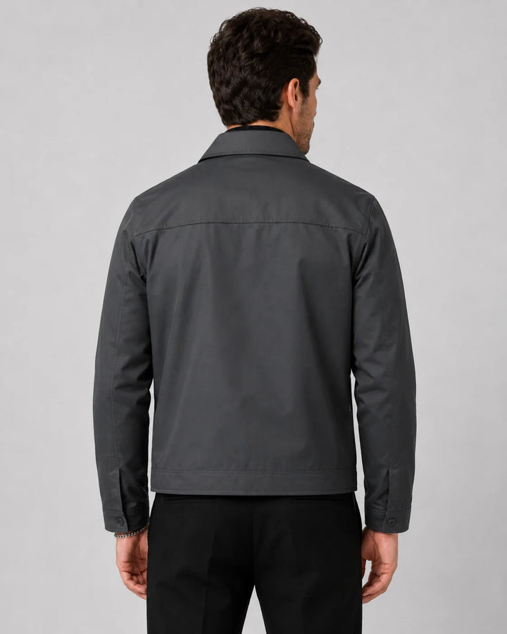 Veste Harrington col chemise à zip pour homme 4