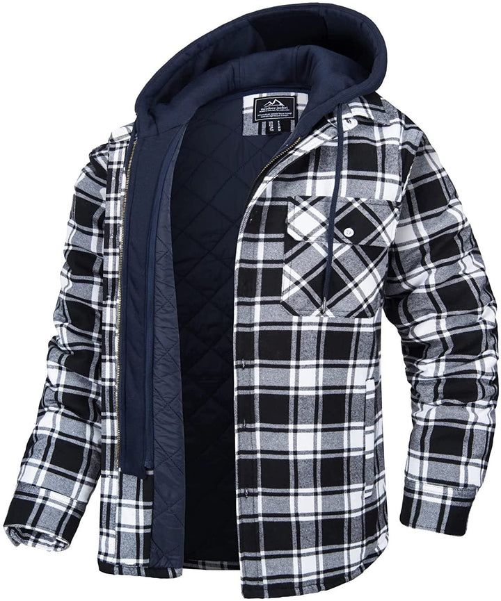 Veste Tommy | Gilet à capuche à carreaux pour homme avec doublure chaude 3
