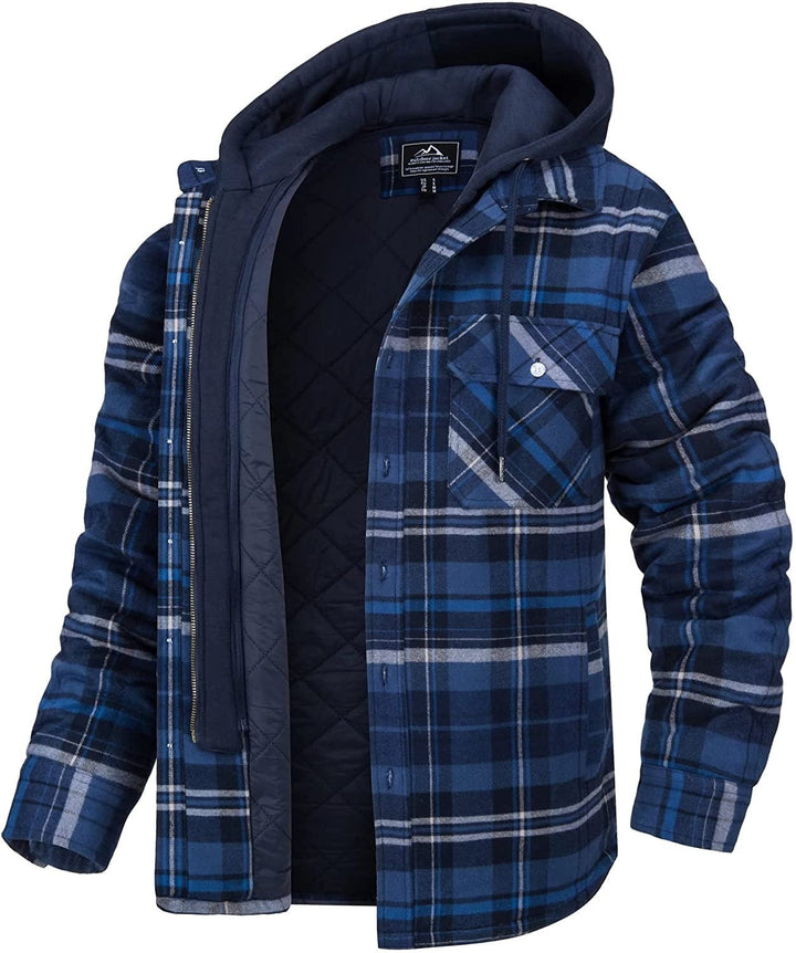 Veste Tommy | Gilet à capuche à carreaux pour homme avec doublure chaude 5