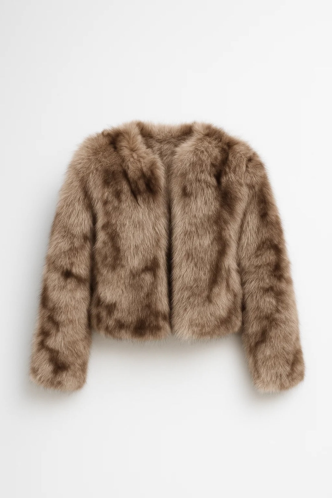 Veste courte pour femme | Veste d’hiver élégante en fausse fourrure