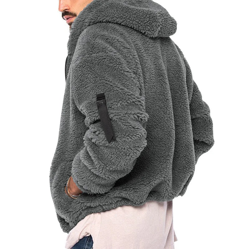 Veste d'hiver en polaire et cachemire pour hommes 2