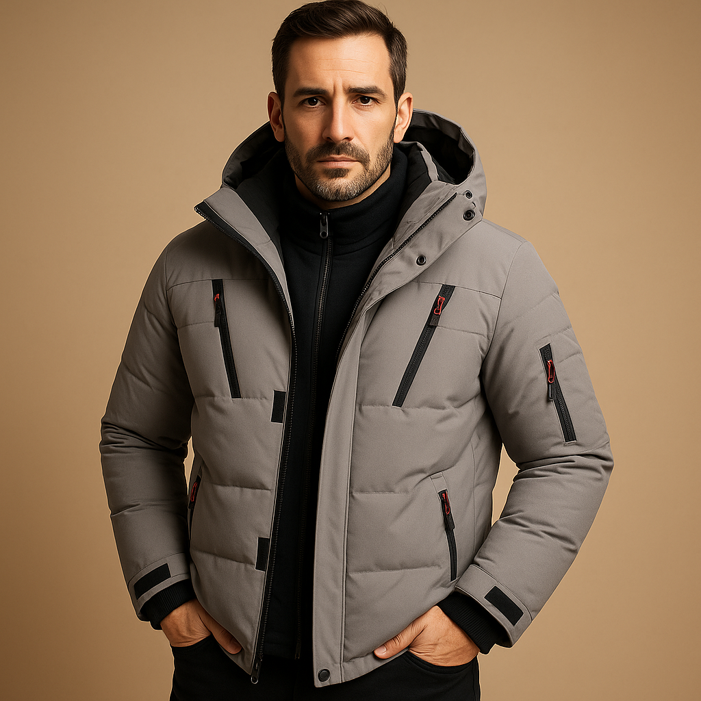 Veste pour hommes | Veste d’hiver avec capuche pour usage quotidien
