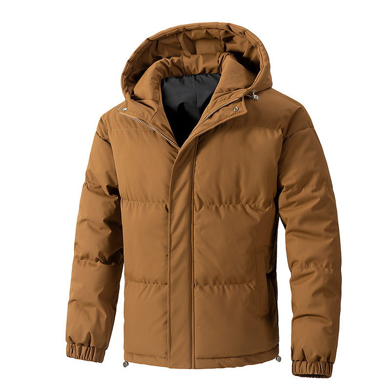 Veste d’hiver homme coupe ample avec capuche usage quotidien